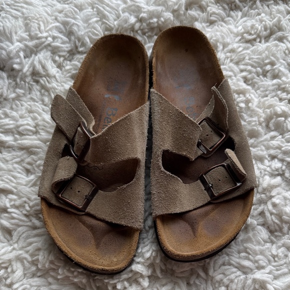 Birkenstock Betula Suede Leather Arizona Sandals - Picture 1 of 5